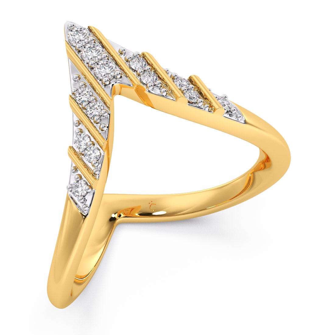 14k Gold V Shaped Ring – RG-demhanvico.com.vn