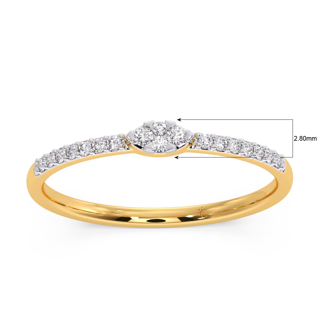Marquee Diamond Stackable Ring