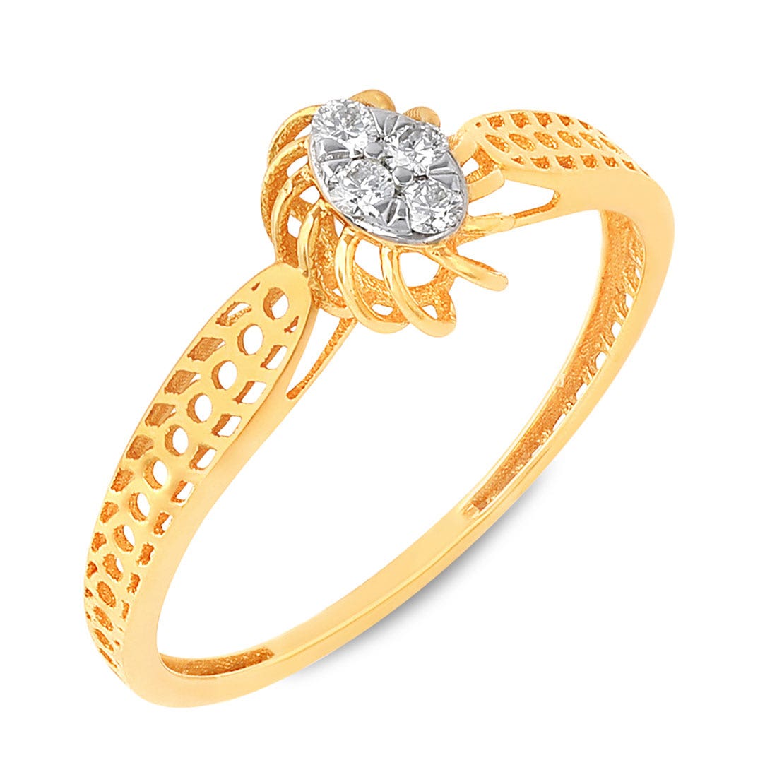 Delicate Twists  Diamond   Ring