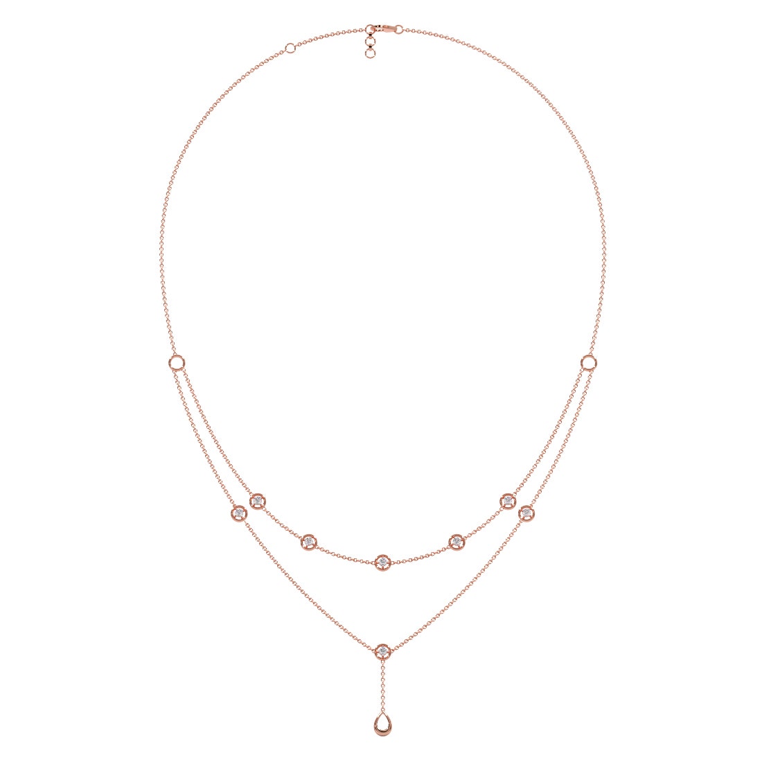 Fairylight Diamond 2 Layered Necklace