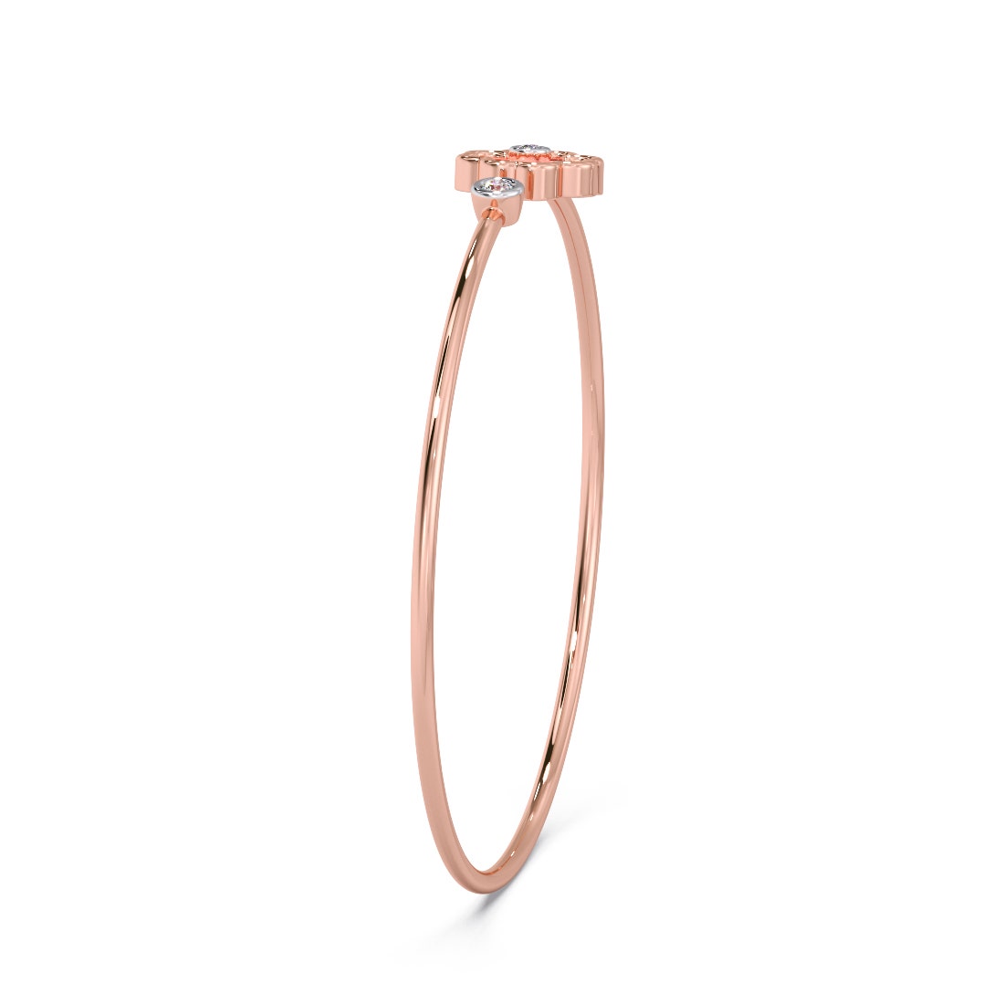 Cher Clover Diamond Cuff Bracelet