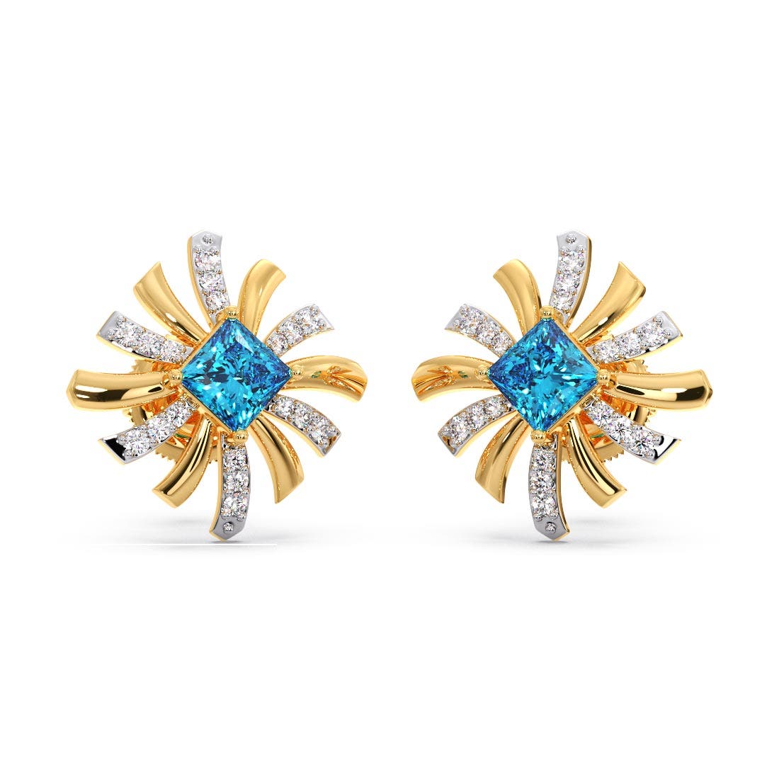 Nabana Diamond Stud Earrings