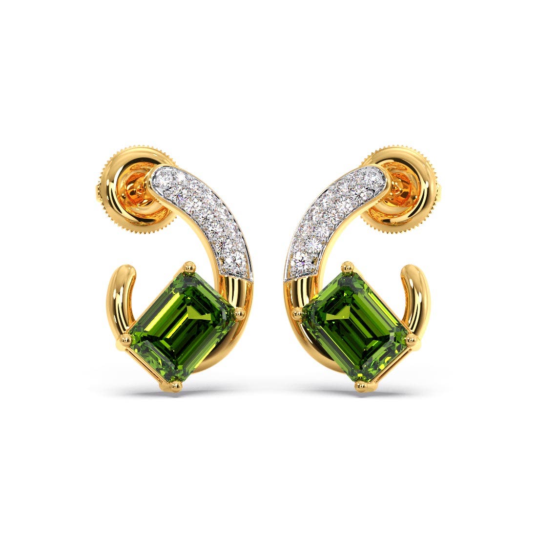Cheap Fashion Teardrop Green Stone Inlay White CZ Stone Drop Earring for  Women Bridal Wedding Jewelry Lover Birthday Gift | Joom