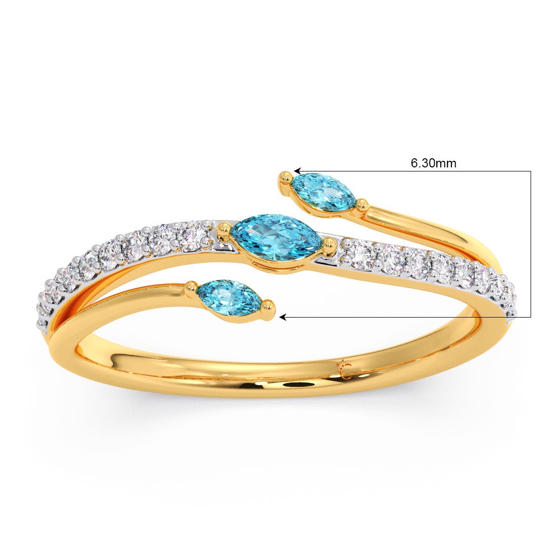 Rag Diamond And Gemstone Ring