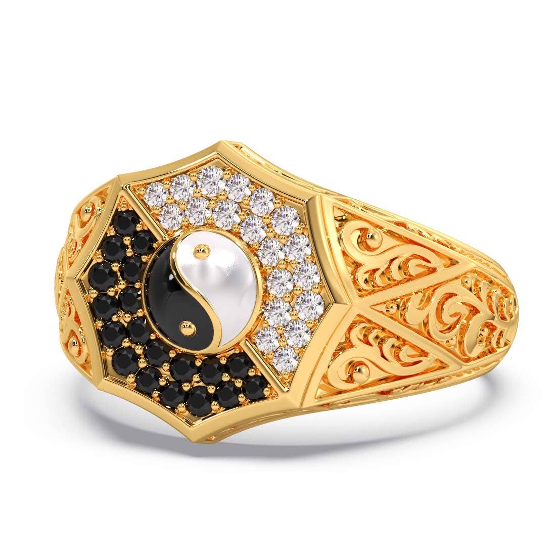 Kiaan Gold And Gemstone Mens Ring