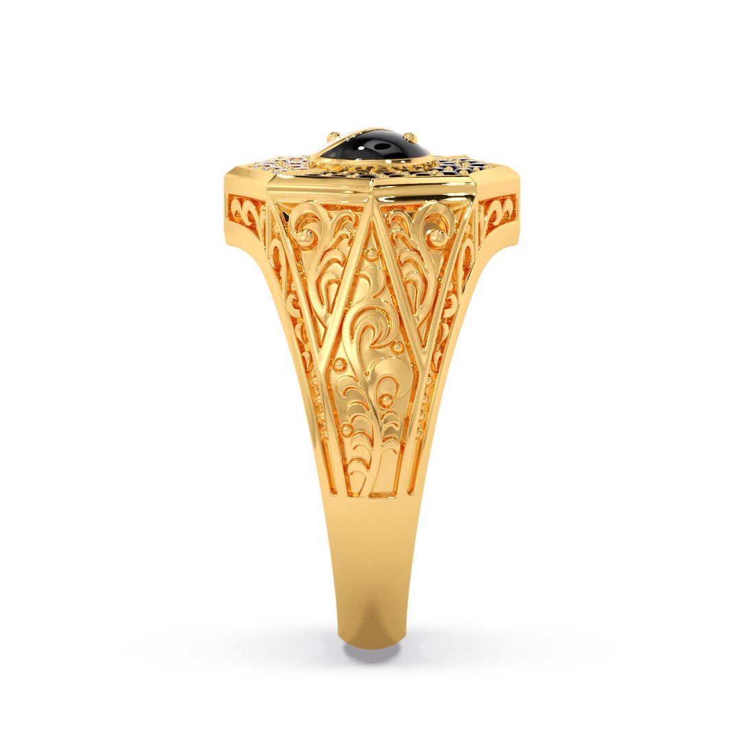Kiaan Gold And Gemstone Mens Ring