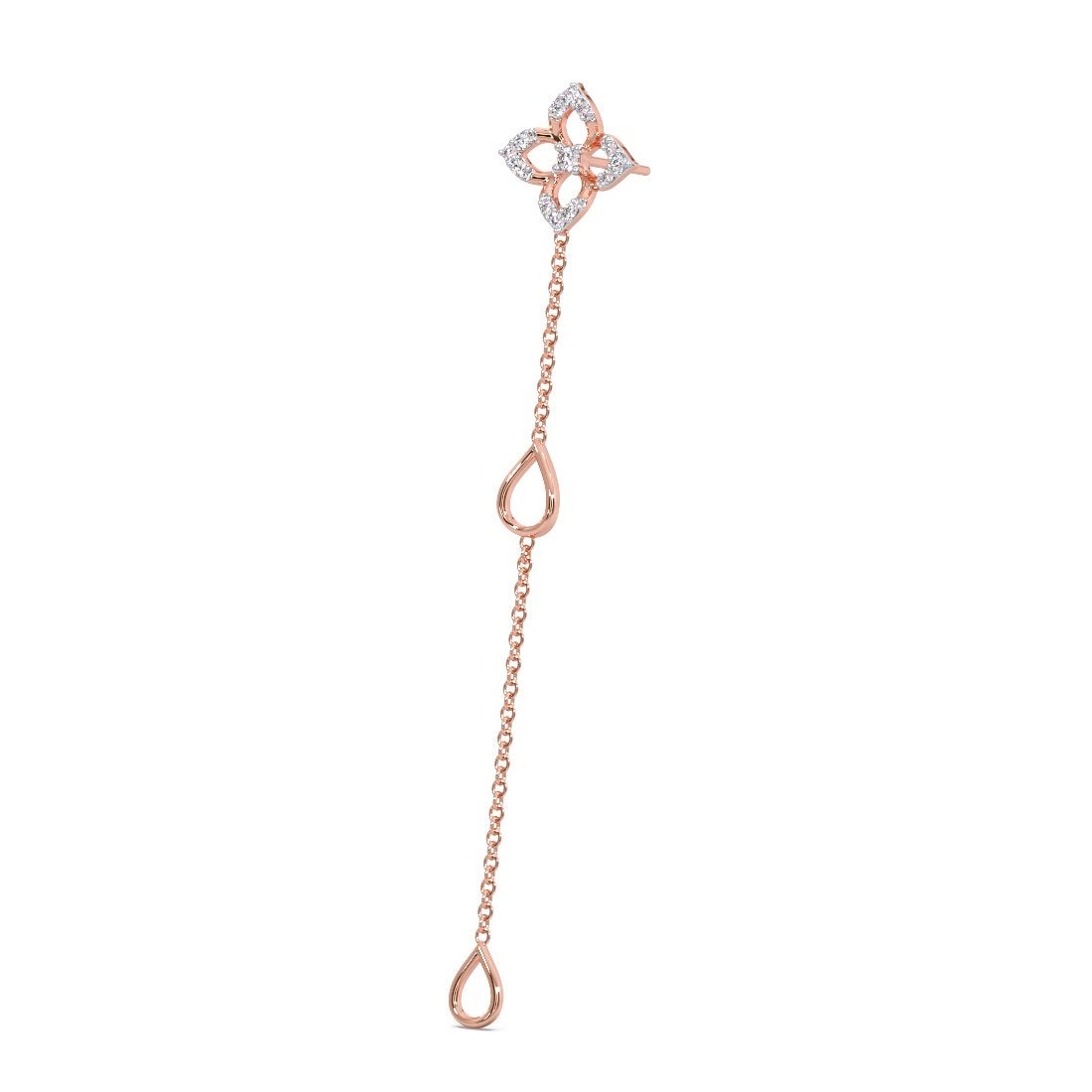 Flower N Drops Diamond Multiwear Earring