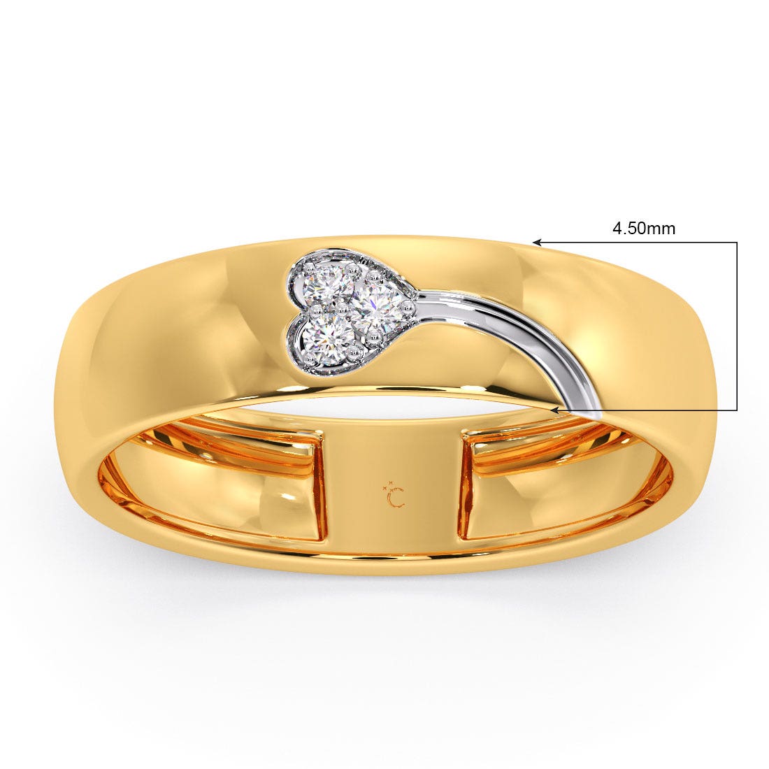 Kite Heart Diamond Band For Her