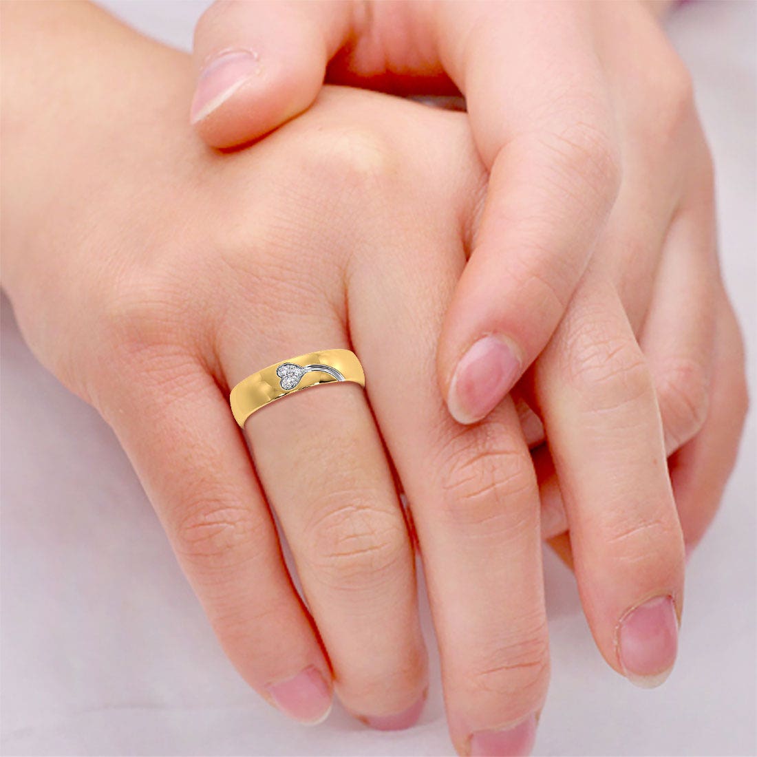 Kite Heart Diamond Band For Her