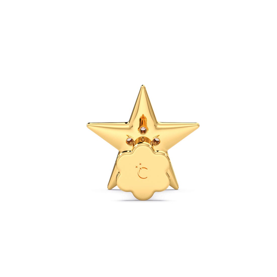 Shimmery Star Diamond Nose Pin