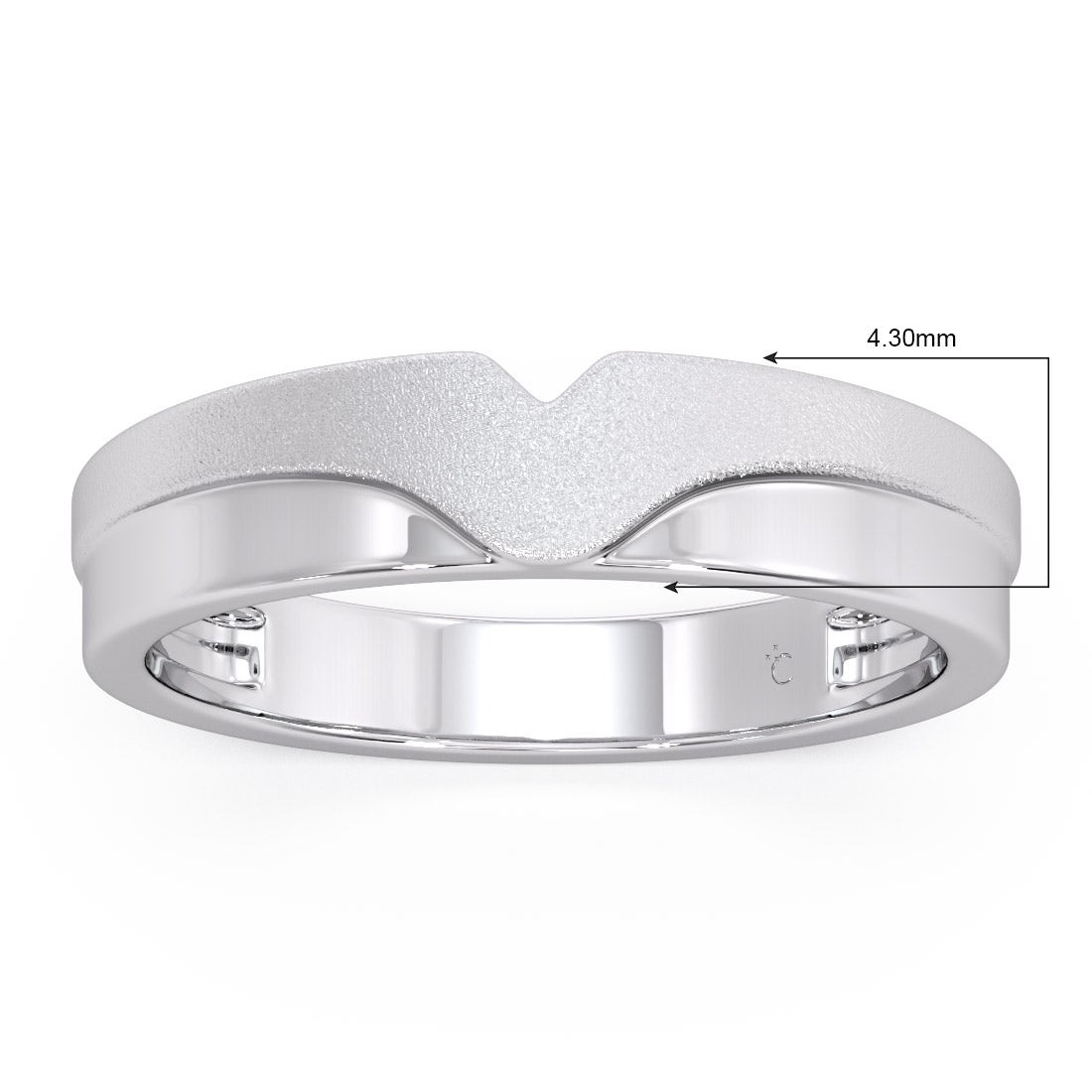 Jessica Platinum Band for Her