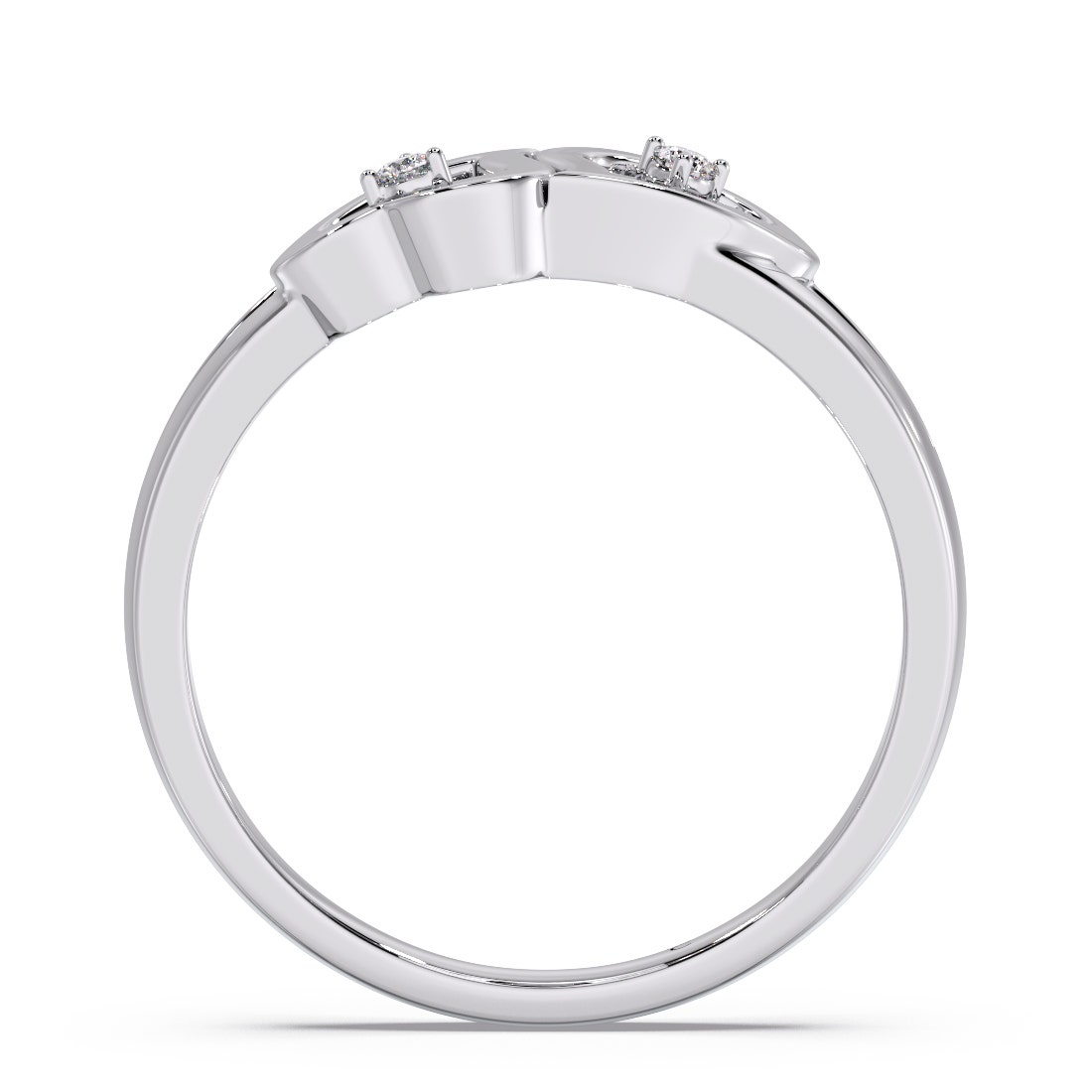 Cuddle Platinum Diamond Ring