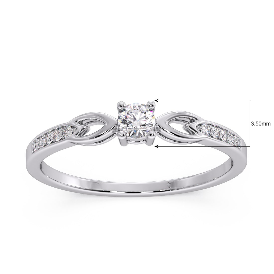 Aspyn Platinum Solitaire Ring