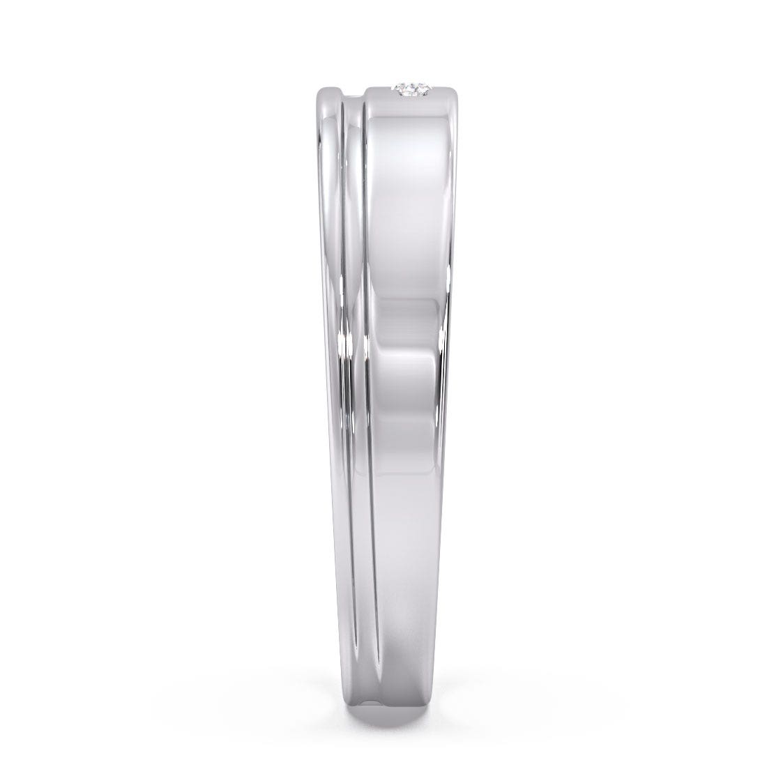 Bert Platinum Diamond Band For Him