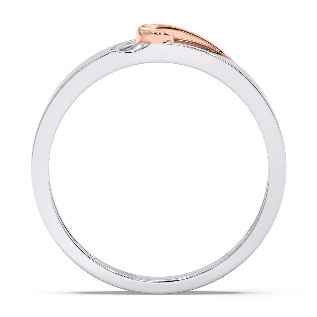 Phil Platinum And Rose Gold Band For Him