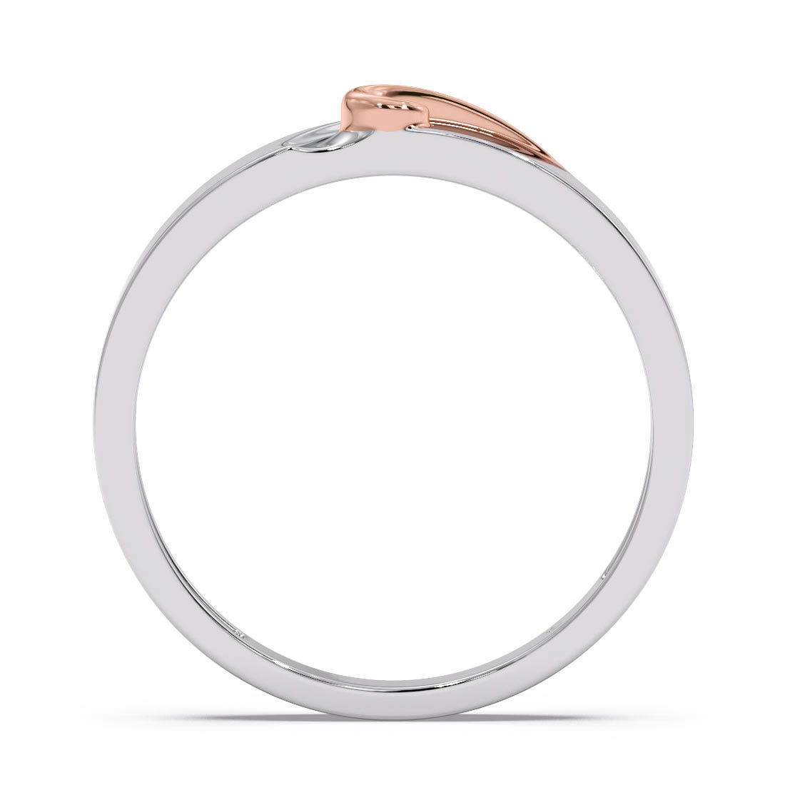 Viv Platinum And Rose Gold Band For Her