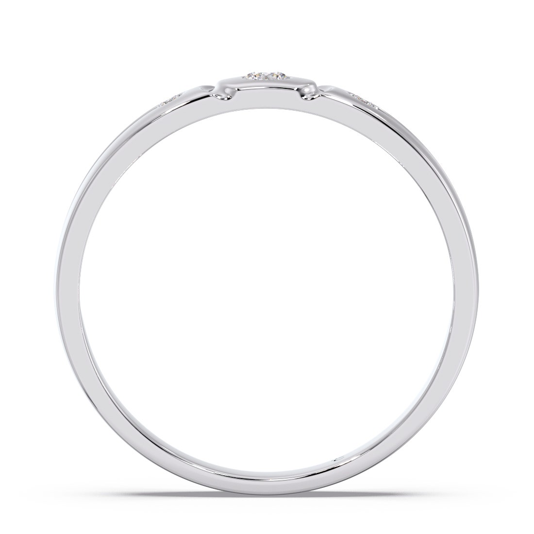 Tesfaye Platinum Diamond Band For Him