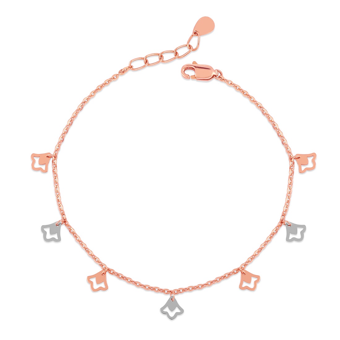 Striking Gold Charm Chain Bracelet