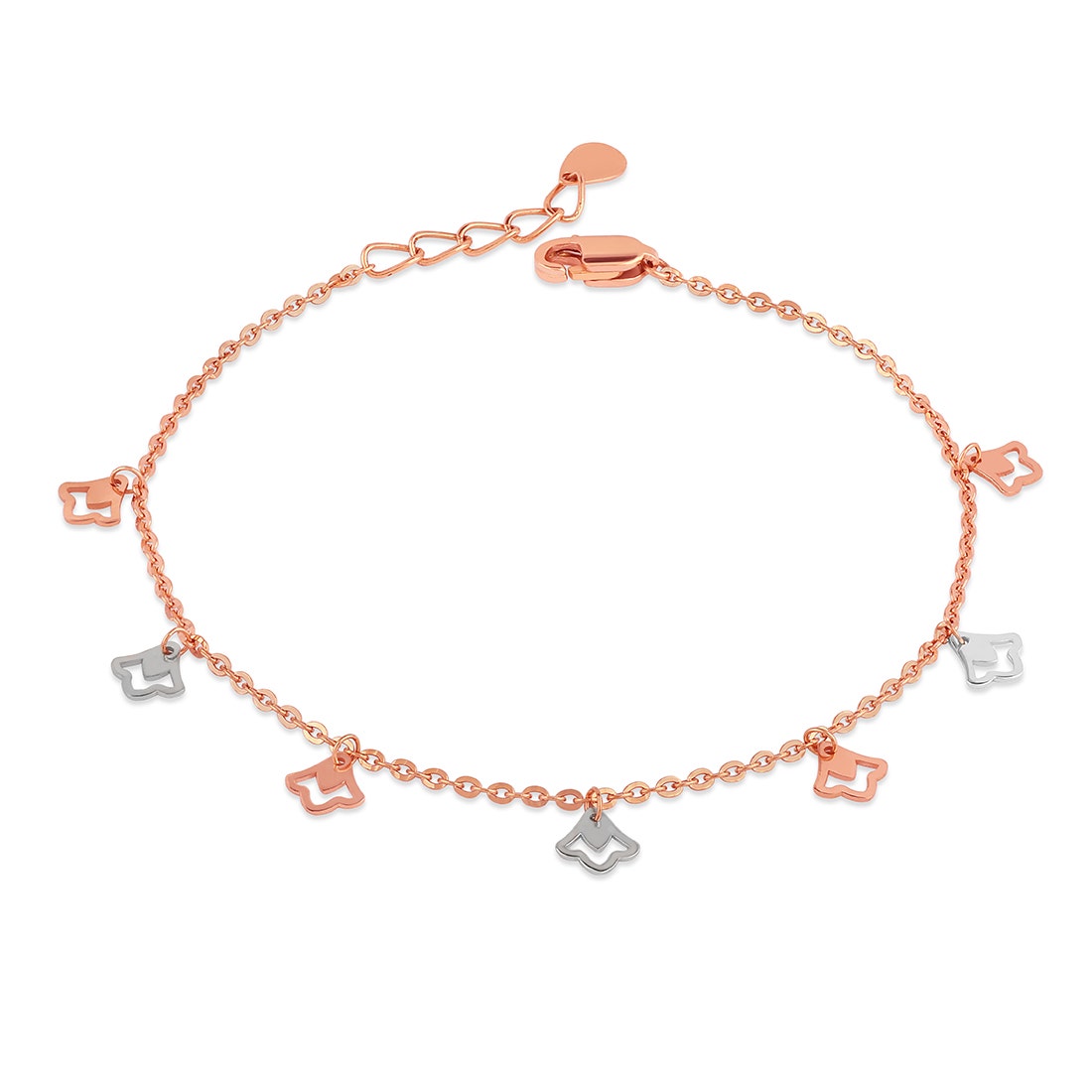 Striking Gold Charm Chain Bracelet
