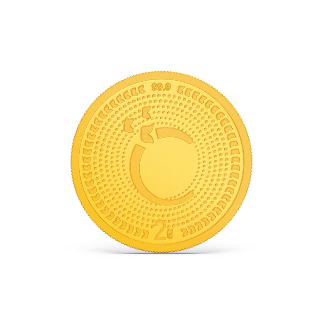 2 gram 24k Swastik Gold Coin