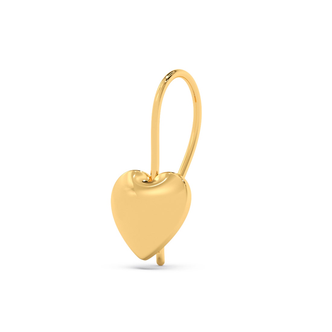 Swinging Hearts Gold Earrings For Kids