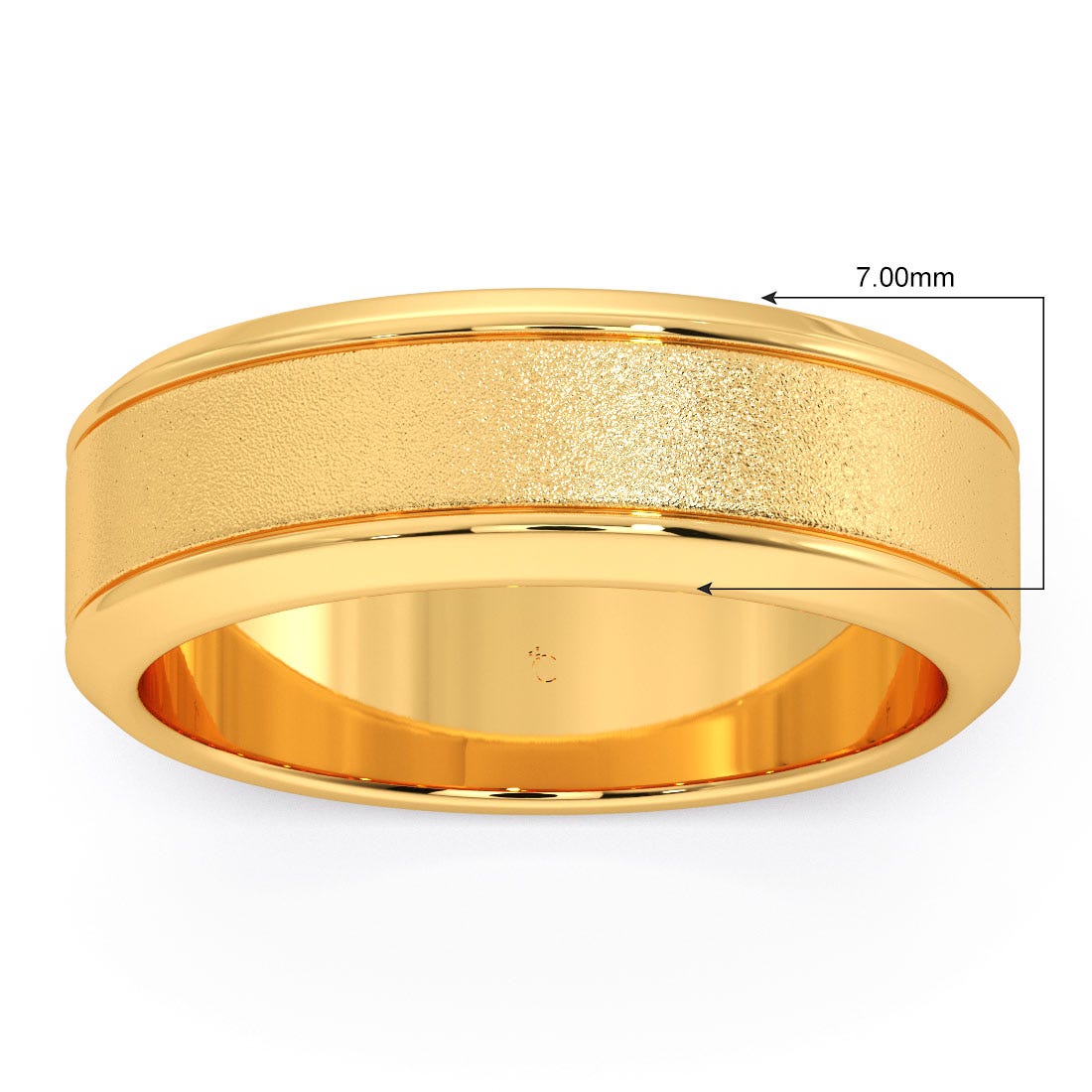 Zac Gold Wedding Band For Him