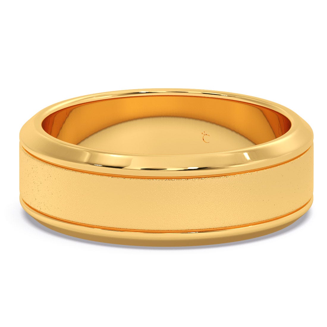 Zac Gold Wedding Band For Him