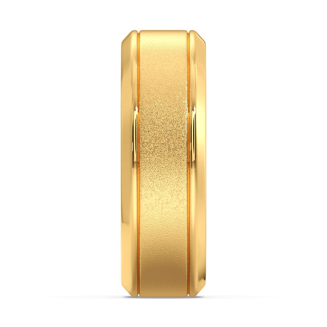 Zac Gold Wedding Band For Him