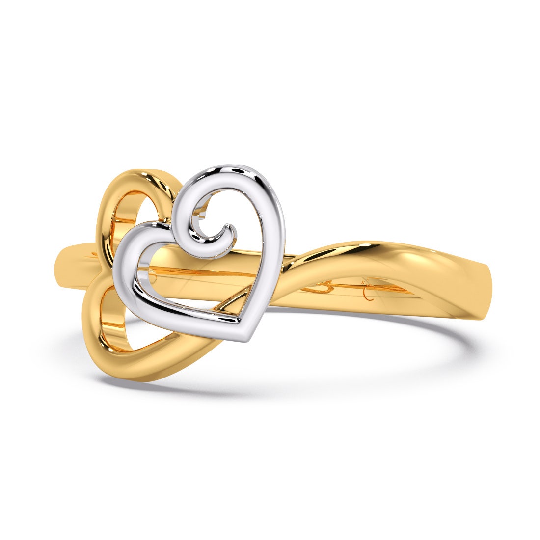 Ardour Hearts Gold Ring