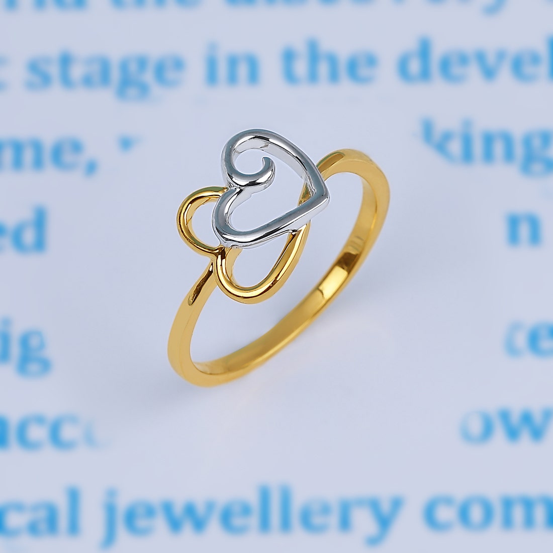 Ardour Hearts Gold Ring