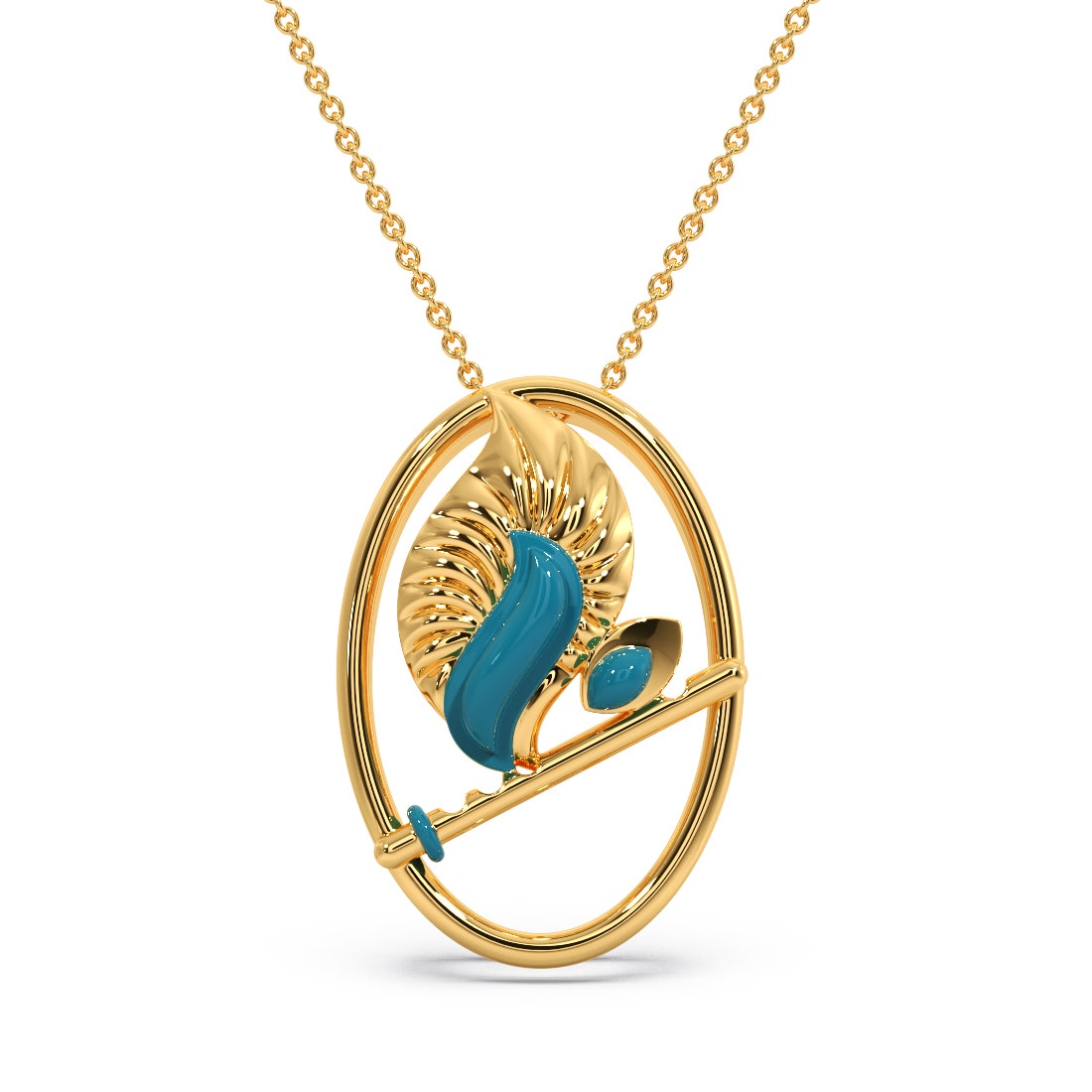 Adwait Gold Pendant