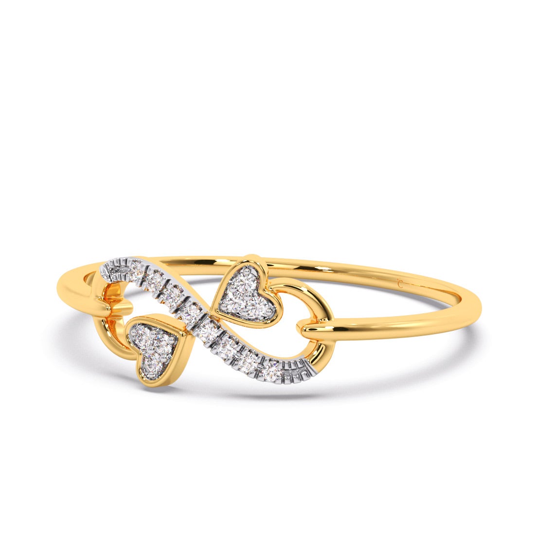 Giribala Infinity Heart Diamond Ring