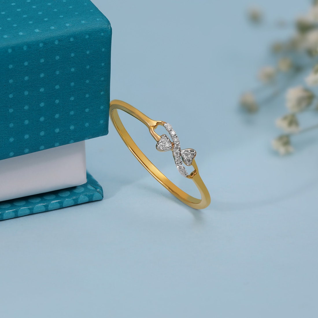 Giribala Infinity Heart Diamond Ring