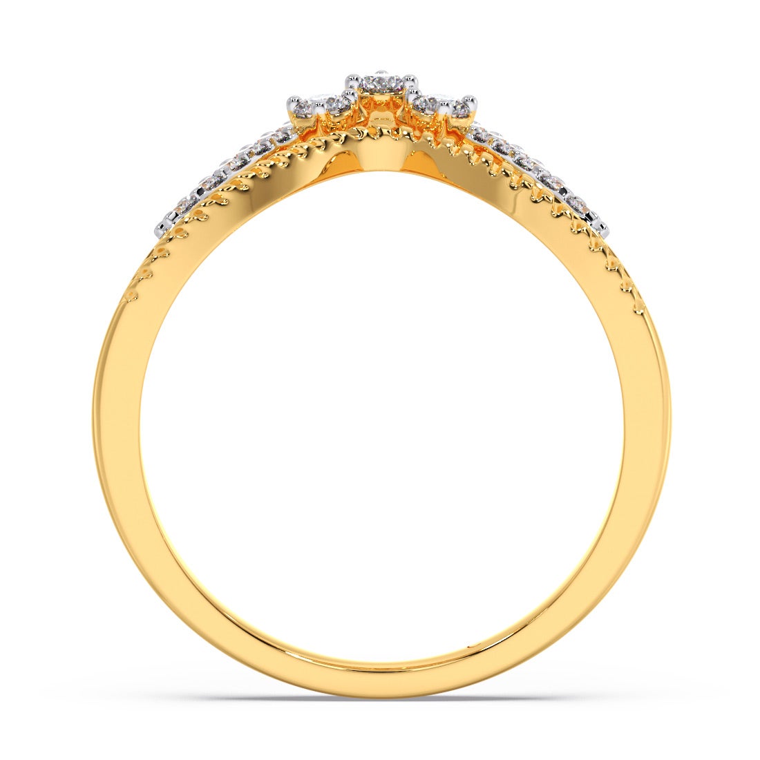 Three cheers Diamond V Ring