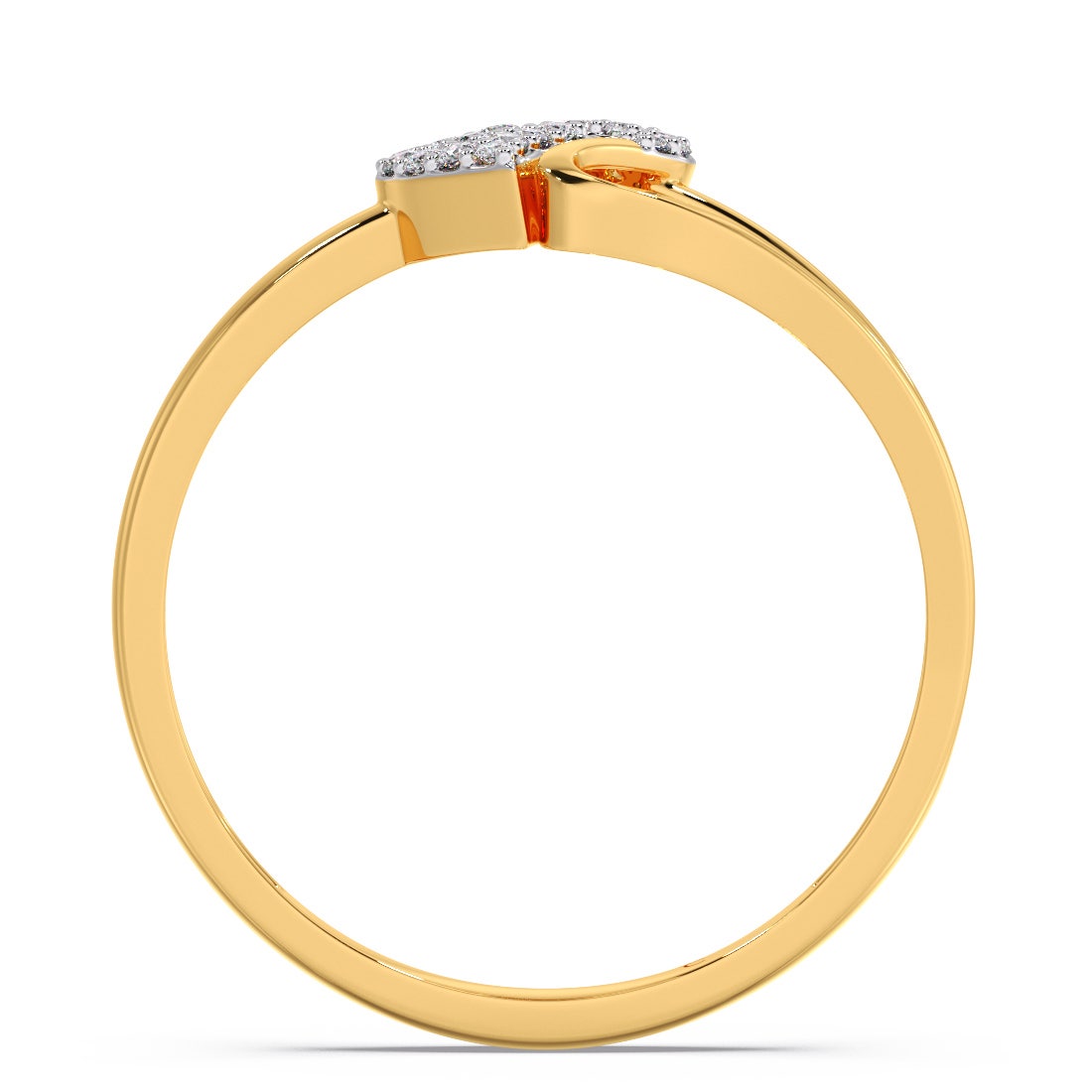 Swan Heart Diamond Ring