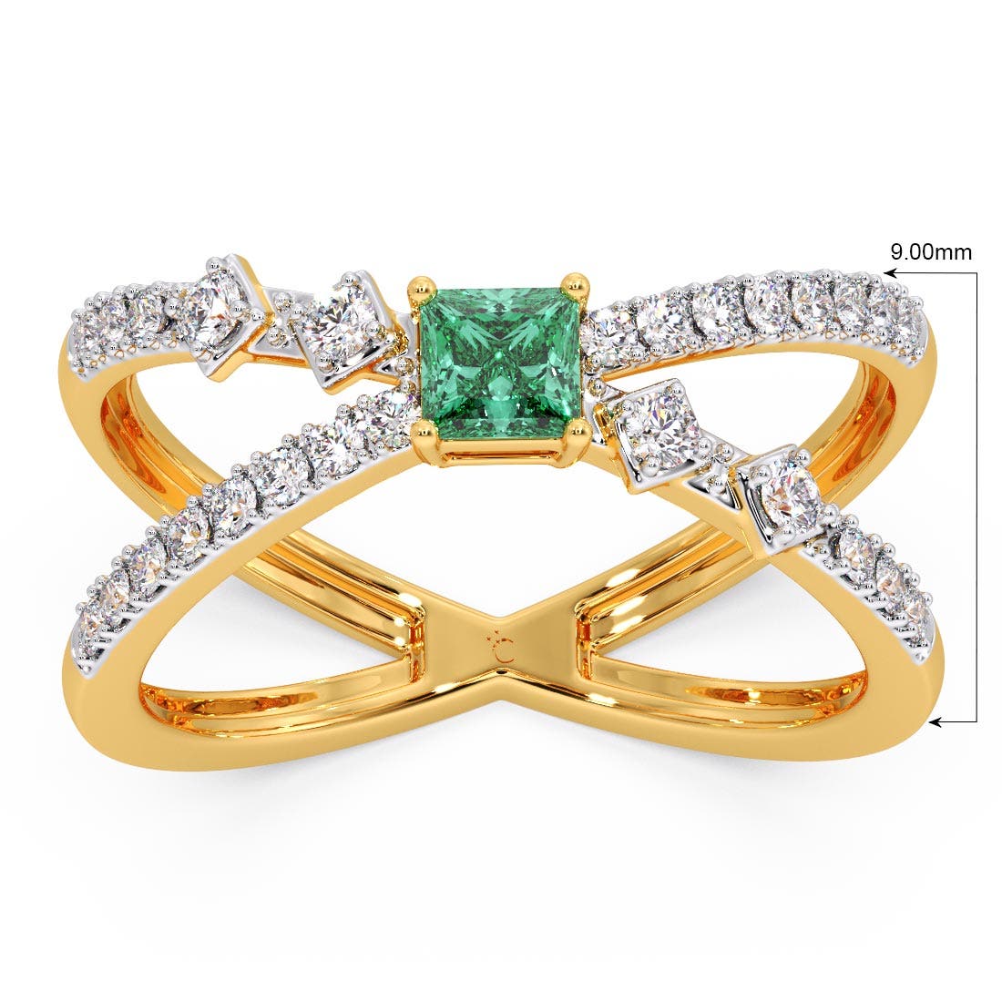 Jewel Rotation Diamond And Gemstone Ring