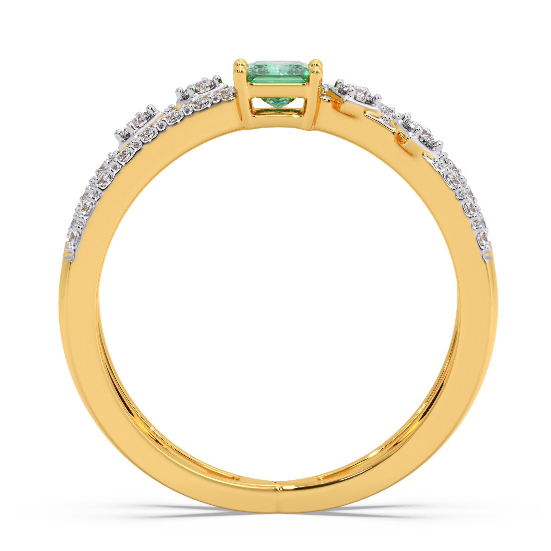 Jewel Rotation Diamond And Gemstone Ring