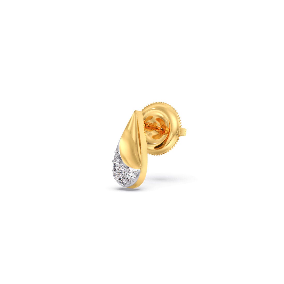 Peared Drop Diamond Stud Earrings