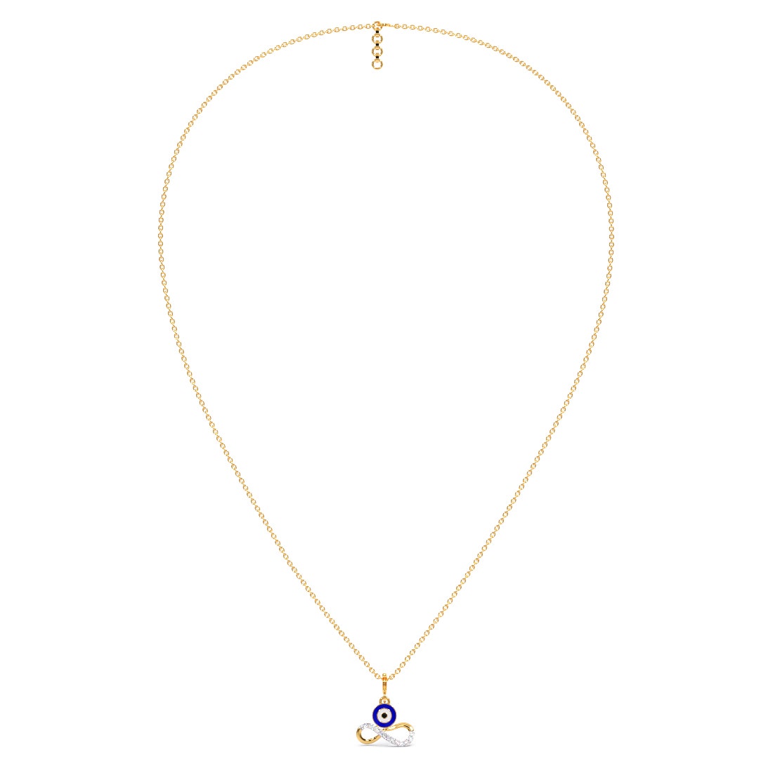 Infinity Evil Eye Diamond Charm