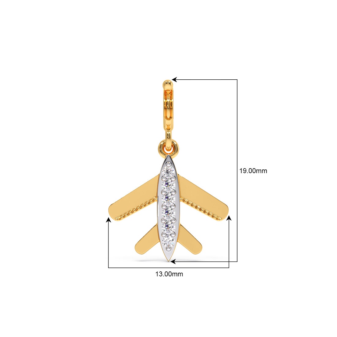Aeroplane Adventure Diamond Charm