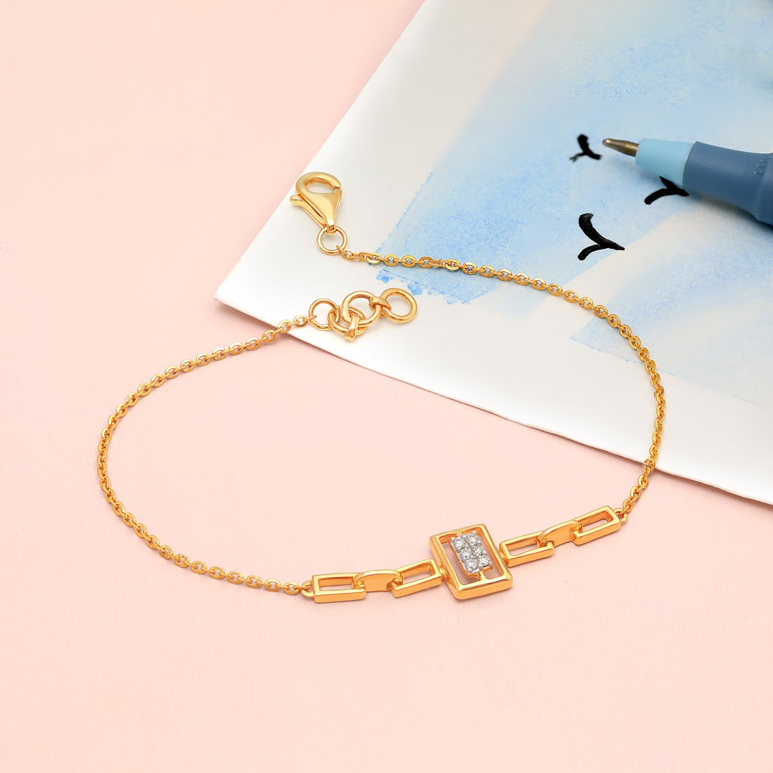 Glorious Links Diamond Chain Bracelet