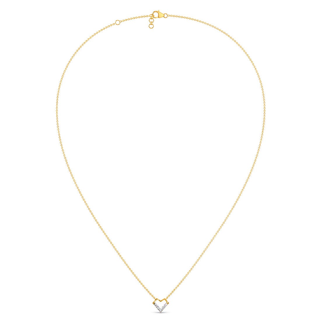 Amiable Heart Diamond Pendant Necklace