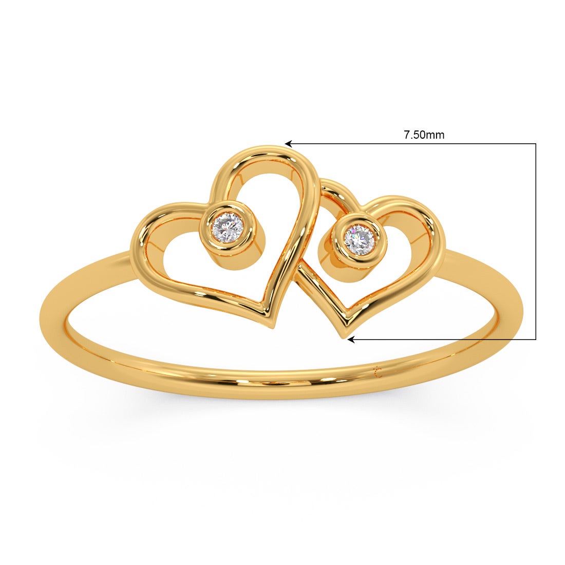 Brave Hearts Diamond Ring