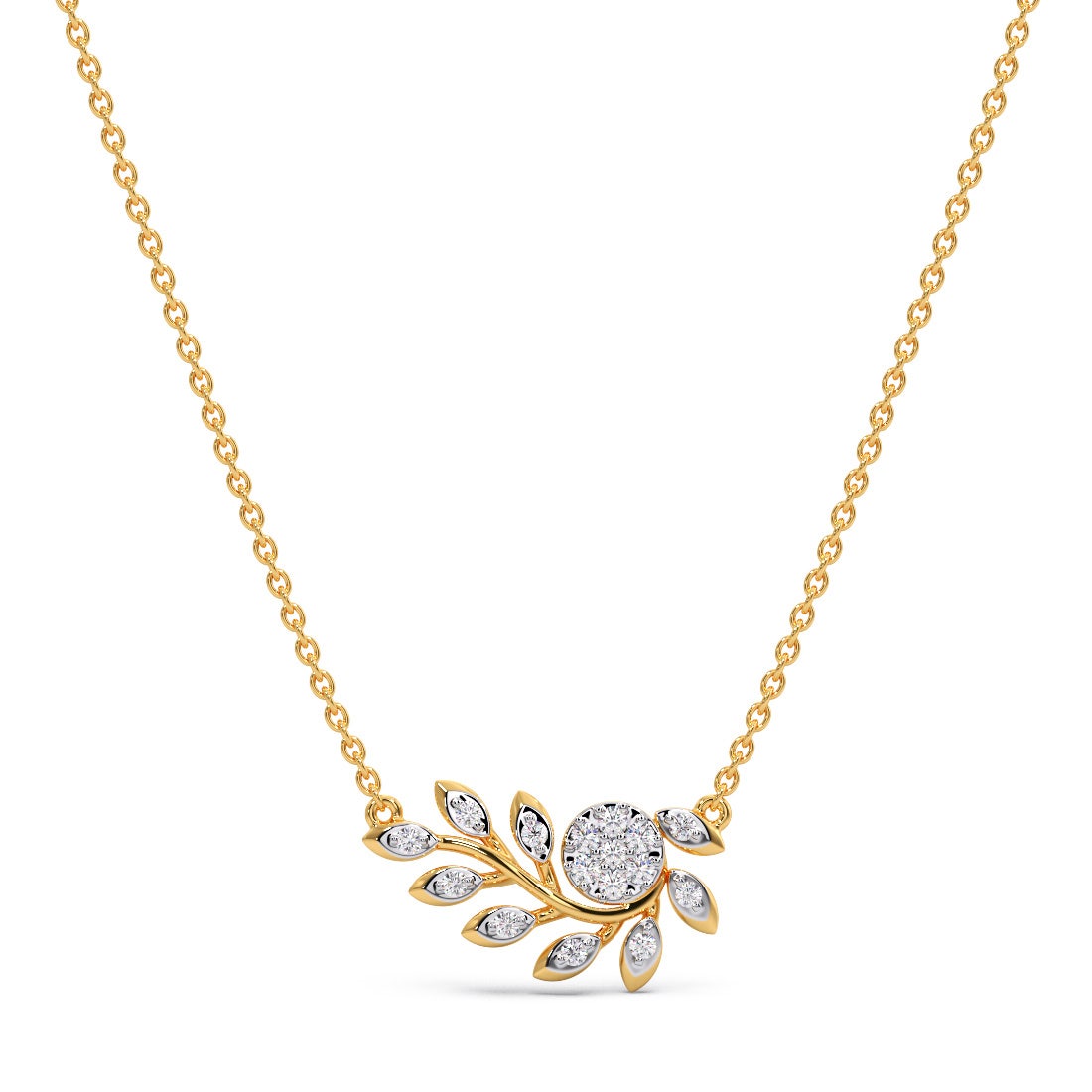 Spring Glory Diamond Pendant Necklace