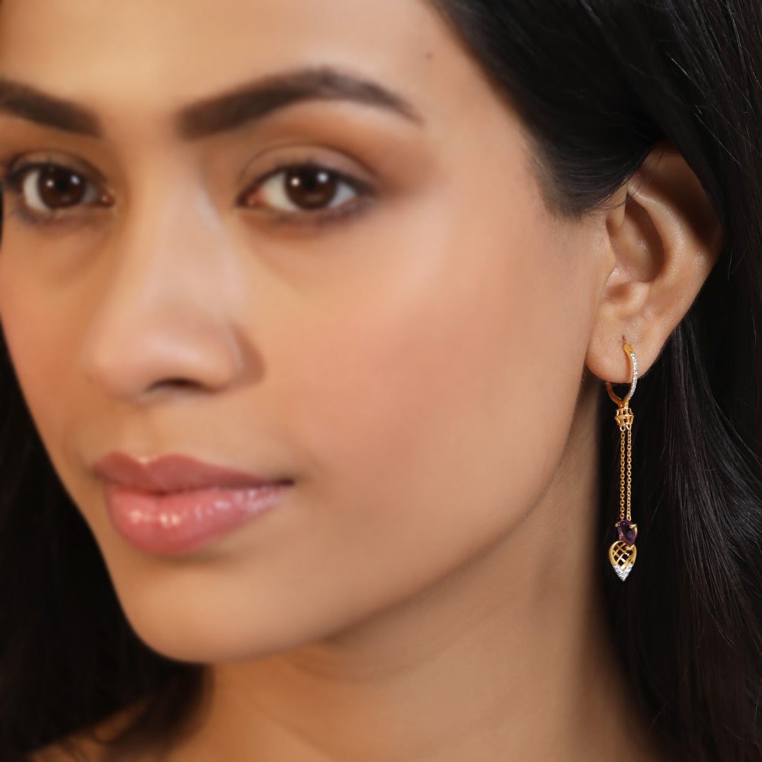Unique Destiny Diamond Dangle Earrings
