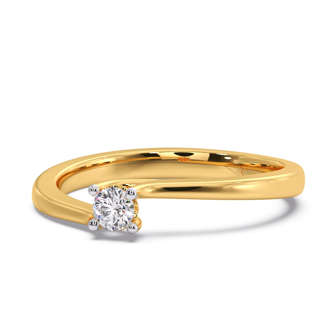 Noble Grace Solitaire Diamond Ring