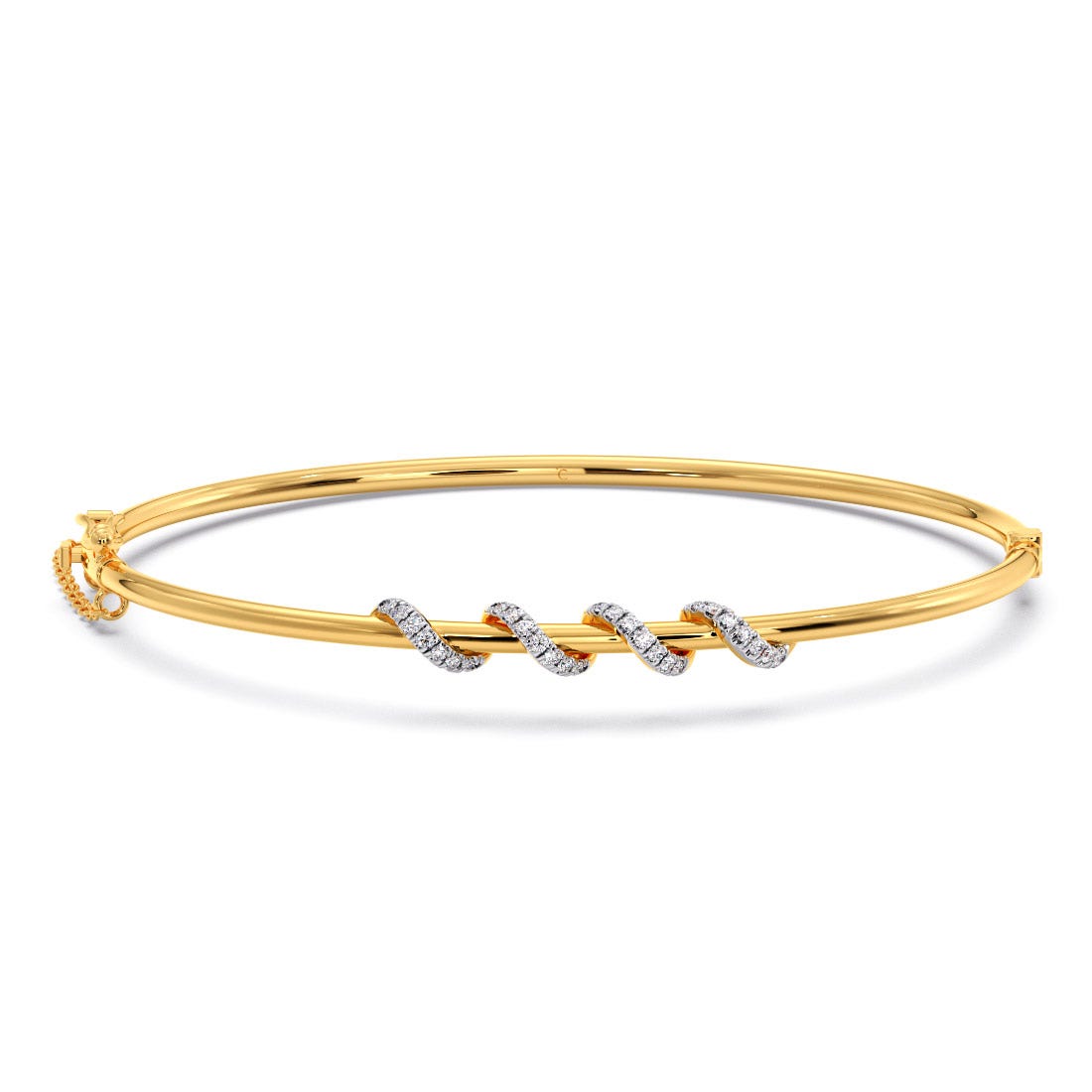 Tendril Diamond Oval Bracelet
