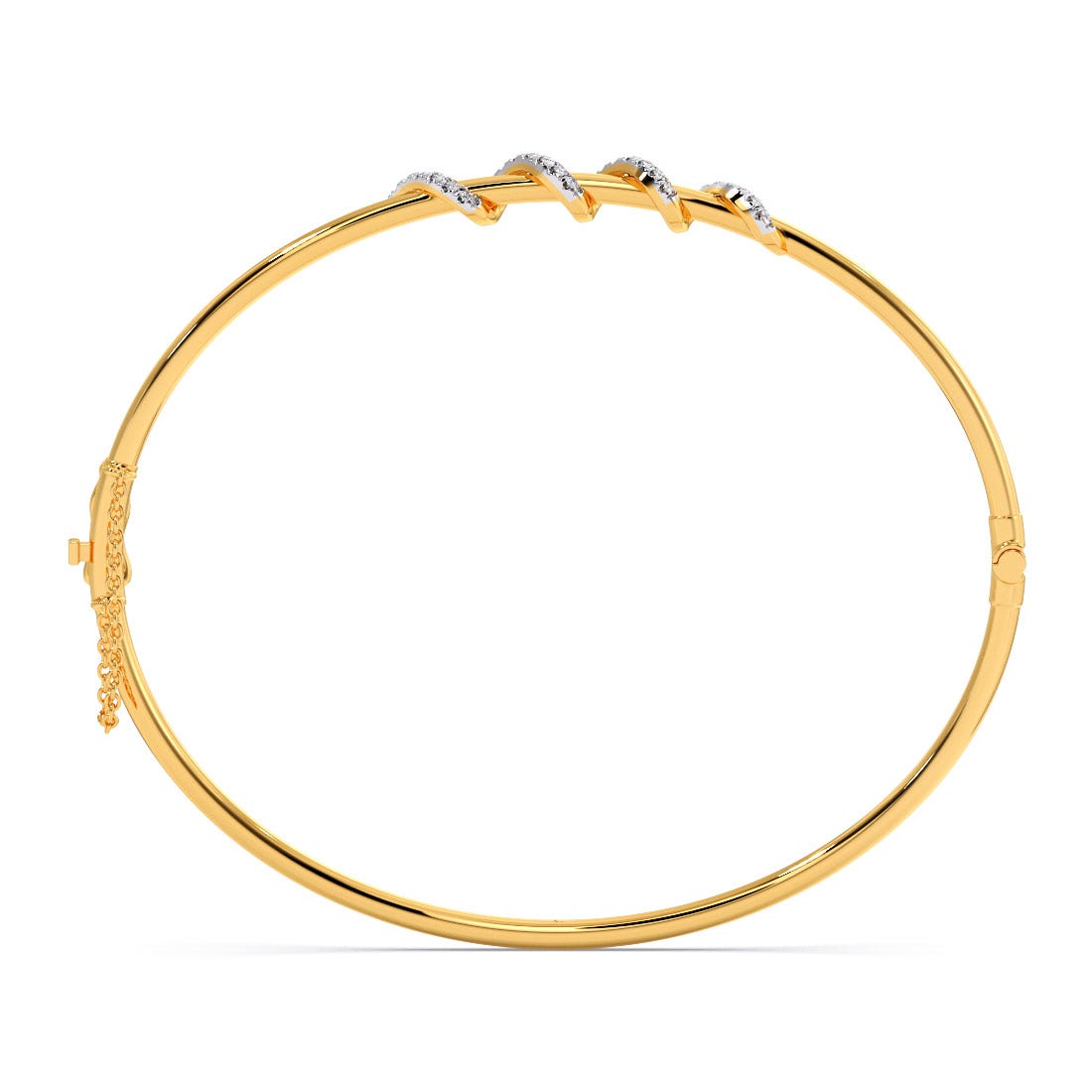 Tendril Diamond Oval Bracelet