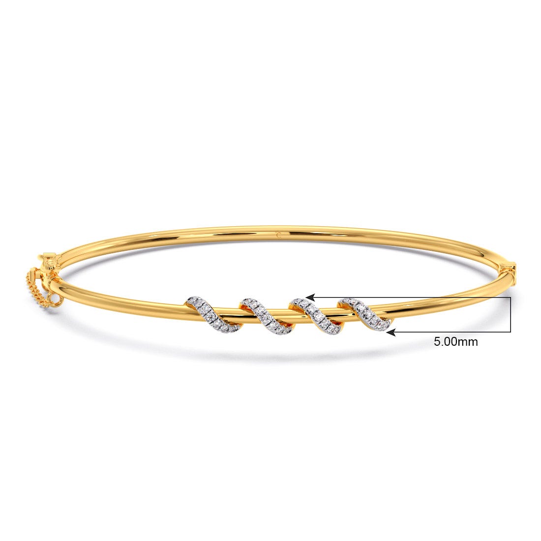 Tendril Diamond Oval Bracelet