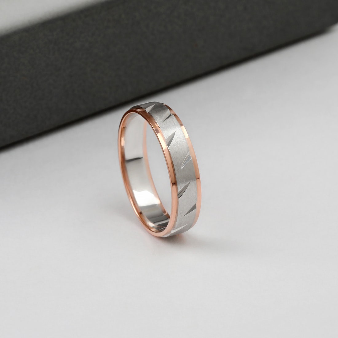 Moonlit Fantasy Platinum Band For Him